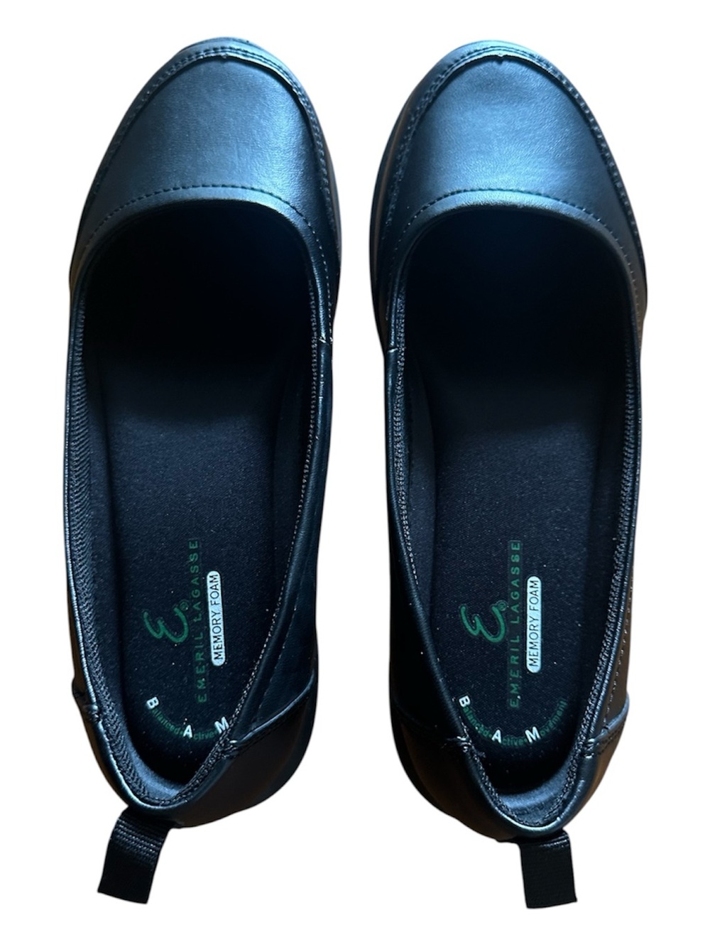 EMERIL LAGASSE “Julia” Black Slip On Flats